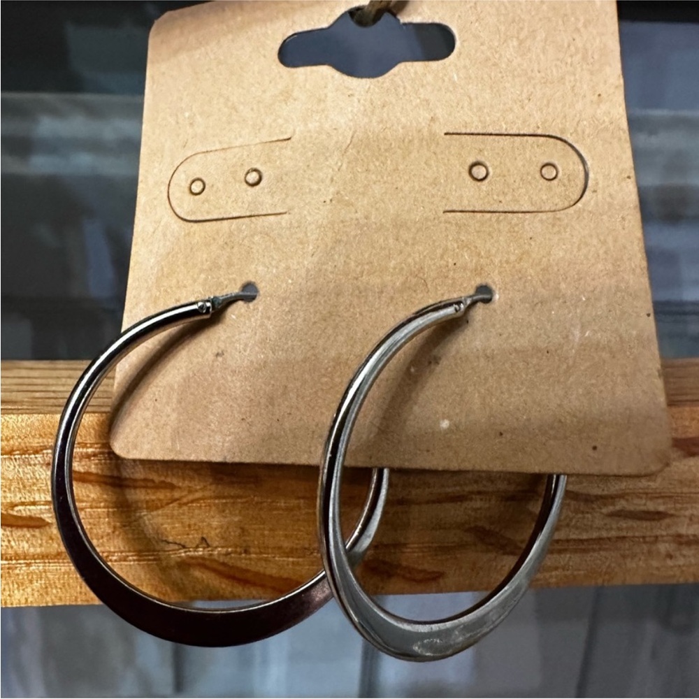 Silver Hoop Earrings